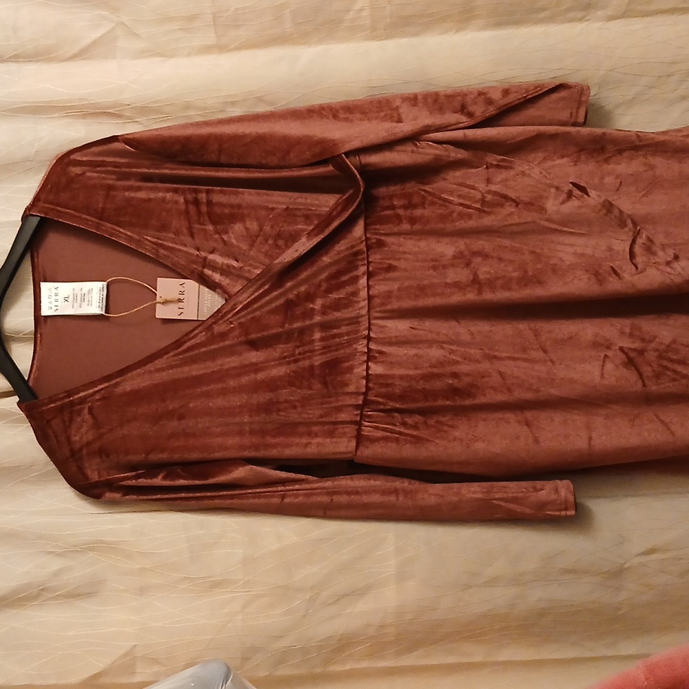 Serra Ladies‎ Pink Velvet Women's Dress Size XL